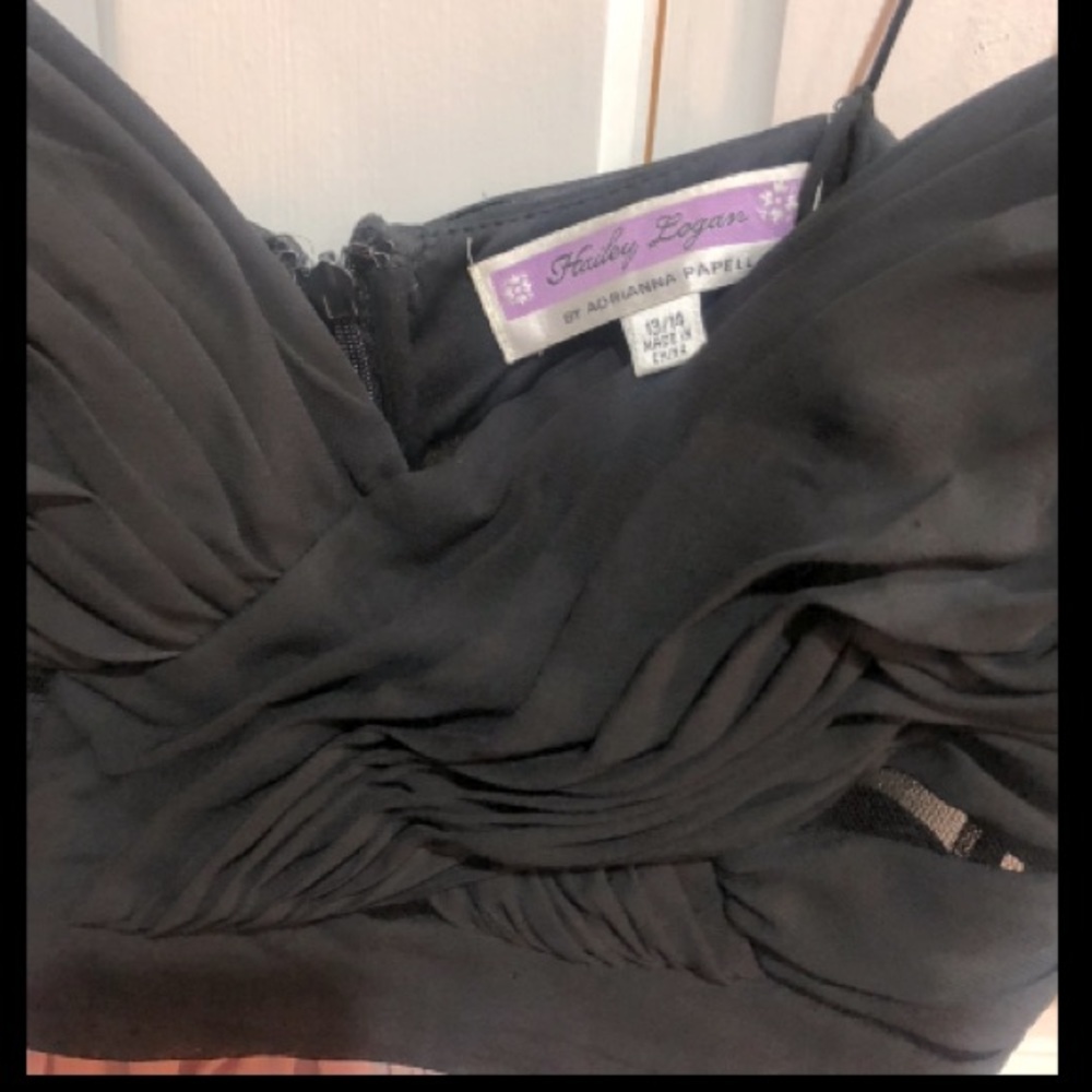 ADRIANNA PAPELL for HAILEY LOGAN Two Tone short Chiffon Dress. size 13/14J NWT - Picture 6 of 7